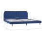 vidaXL Giroletto Blu in Tessuto 180x200 cm vidaXL Giroletto Blu in Tessuto 180x200 cm