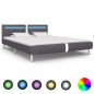 vidaXL Giroletto con LED Grigio in Similpelle 180x200 cm vidaXL Giroletto con LED Grigio in Similpelle 180x200 cm