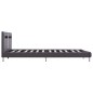 vidaXL Giroletto con LED Grigio in Similpelle 180x200 cm vidaXL Giroletto con LED Grigio in Similpelle 180x200 cm