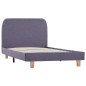 vidaXL Giroletto senza Materasso Grigio Chiaro 90x200 cm Tessuto