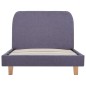 vidaXL Giroletto senza Materasso Grigio Chiaro 90x200 cm Tessuto
