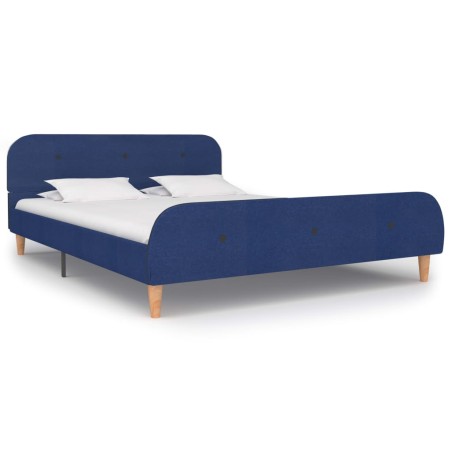 vidaXL Giroletto Blu in Tessuto 140x200 cm