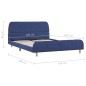 vidaXL Giroletto Blu in Tessuto 140x200 cm vidaXL Giroletto Blu in Tessuto 140x200 cm