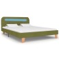vidaXL Giroletto con LED senza Materasso Verde 140x200 cm Tessuto vidaXL Giroletto con LED senza Materasso Verde 140x200 cm Tessuto