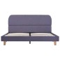 vidaXL Giroletto senza Materasso Grigio Chiaro 140x200 cm Tessuto vidaXL Giroletto senza Materasso Grigio Chiaro 140x200 cm Tessuto