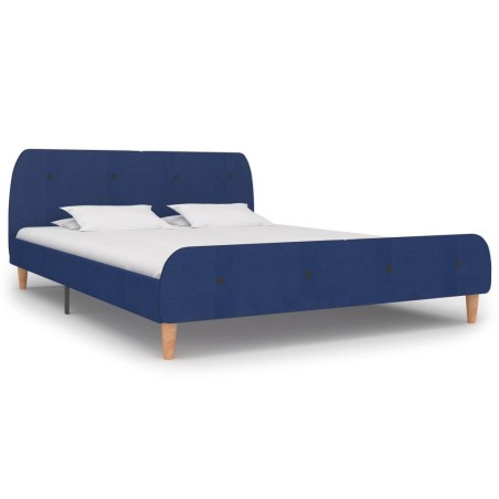 vidaXL Giroletto Blu in Tessuto 180x200 cm