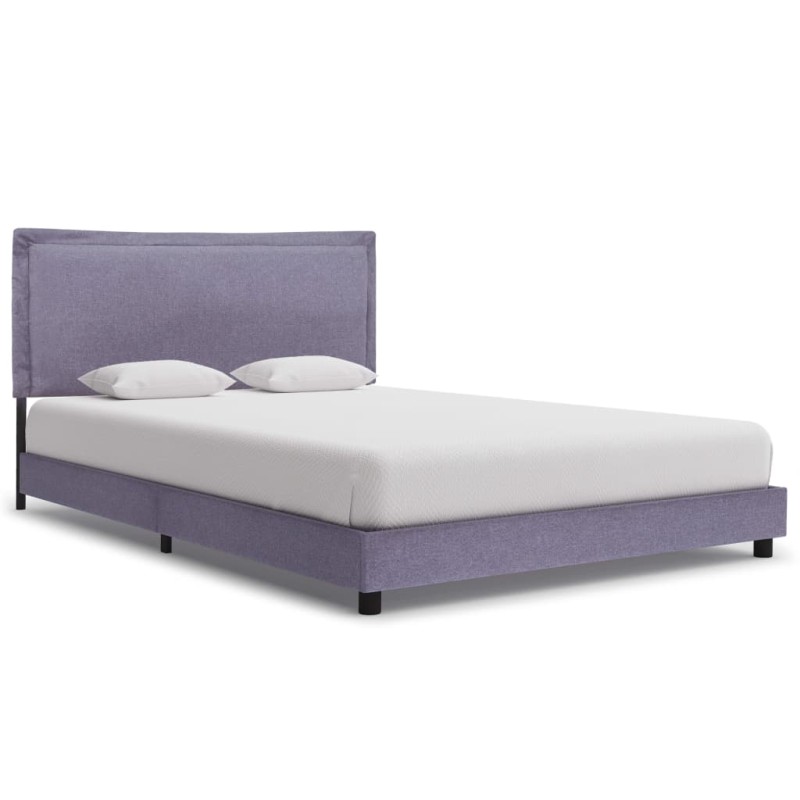 vidaXL Giroletto senza Materasso Grigio Chiaro 140x200 cm Tessuto vidaXL Giroletto senza Materasso Grigio Chiaro 140x200 cm Tessuto