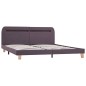 vidaXL Giroletto con Luci LED in Tessuto Grigio Talpa 160x200 cm vidaXL Giroletto con Luci LED in Tessuto Grigio Talpa 160x200 cm