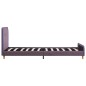 vidaXL Giroletto senza Materasso Tortora 90x200 cm in Tessuto vidaXL Giroletto senza Materasso Tortora 90x200 cm in Tessuto