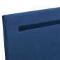 vidaXL Giroletto con LED senza Materasso Blu 160x200 cm in Tessuto vidaXL Giroletto con LED senza Materasso Blu 160x200 cm in Tessuto