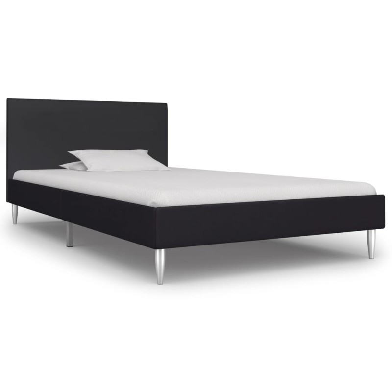 vidaXL Giroletto senza Materasso Nero 90x200 cm in Tessuto vidaXL Giroletto senza Materasso Nero 90x200 cm in Tessuto