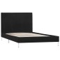 vidaXL Giroletto senza Materasso Nero 90x200 cm in Tessuto vidaXL Giroletto senza Materasso Nero 90x200 cm in Tessuto