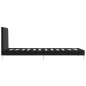 vidaXL Giroletto senza Materasso Nero 90x200 cm in Tessuto vidaXL Giroletto senza Materasso Nero 90x200 cm in Tessuto