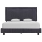 vidaXL Giroletto senza Materasso Grigio Scuro 140x200 cm Tessuto vidaXL Giroletto senza Materasso Grigio Scuro 140x200 cm Tessuto