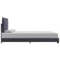 vidaXL Giroletto senza Materasso Grigio Scuro 140x200 cm Tessuto vidaXL Giroletto senza Materasso Grigio Scuro 140x200 cm Tessuto