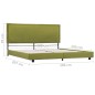 vidaXL Giroletto Verde in Tessuto 180x200 cm vidaXL Giroletto Verde in Tessuto 180x200 cm
