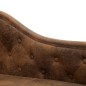 vidaXL Sdraio Marrone in Pelle Scamosciata Artificiale vidaXL Sdraio Marrone in Pelle Scamosciata Artificiale