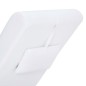 vidaXL Sdraio Massaggiante con Cuscino Bianco in Similpelle vidaXL Sdraio Massaggiante con Cuscino Bianco in Similpelle
