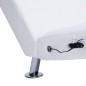 vidaXL Sdraio Massaggiante con Cuscino Bianco in Similpelle vidaXL Sdraio Massaggiante con Cuscino Bianco in Similpelle