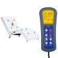 vidaXL Sdraio Massaggiante con Cuscino Bianco in Similpelle vidaXL Sdraio Massaggiante con Cuscino Bianco in Similpelle
