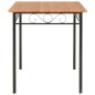 vidaXL Tavolo da Pranzo Marrone 120x70x75 cm MDF 