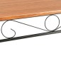 vidaXL Tavolo da Pranzo Marrone 120x70x75 cm MDF 