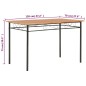 vidaXL Tavolo da Pranzo Marrone 120x70x75 cm MDF 