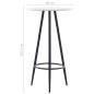vidaXL Tavolo da Bar Bianco 60x107,5 cm in MDF vidaXL Tavolo da Bar Bianco 60x107,5 cm in MDF