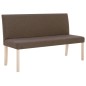 vidaXL Panca 139,5 cm Marrone in Poliestere