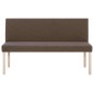 vidaXL Panca 139,5 cm Marrone in Poliestere