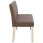 vidaXL Panca 139,5 cm Marrone in Poliestere