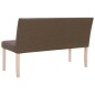 vidaXL Panca 139,5 cm Marrone in Poliestere