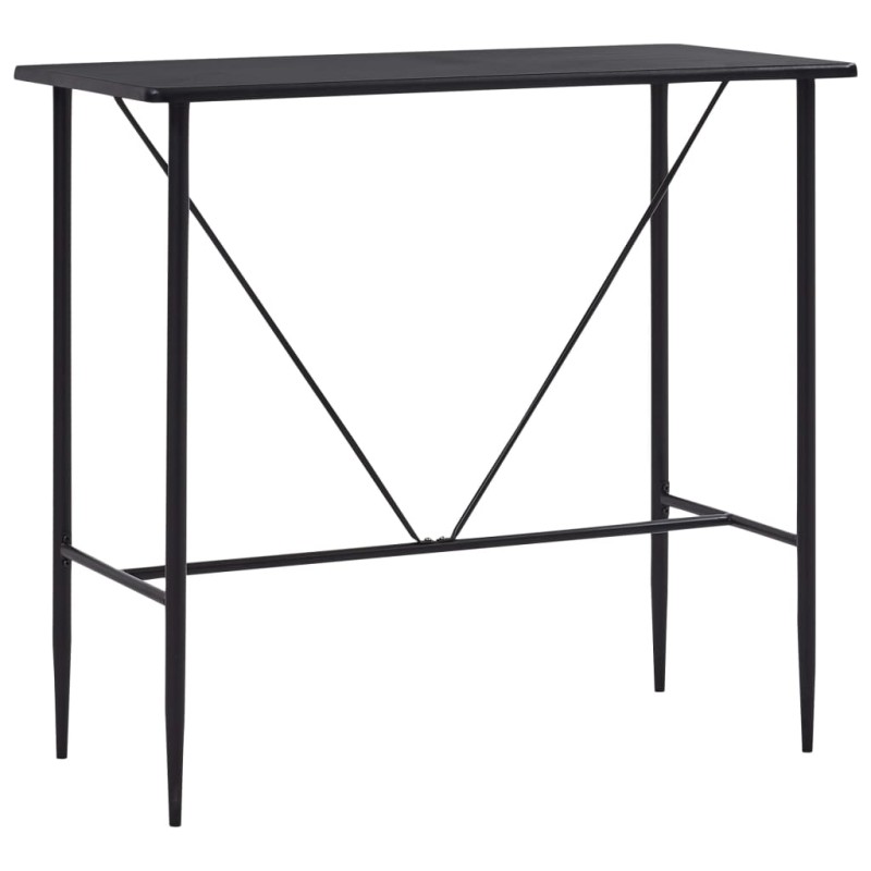 vidaXL Tavolo da Bar Nero 120x60x110 cm in MDF vidaXL Tavolo da Bar Nero 120x60x110 cm in MDF