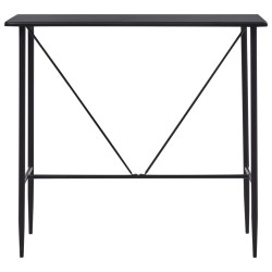 vidaXL Tavolo da Bar Nero 120x60x110 cm in MDF