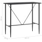 vidaXL Tavolo da Bar Nero 120x60x110 cm in MDF vidaXL Tavolo da Bar Nero 120x60x110 cm in MDF