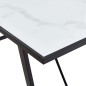 vidaXL Tavolo da Pranzo Bianco 160x80x75 cm in Vetro Temperato vidaXL Tavolo da Pranzo Bianco 160x80x75 cm in Vetro Temperato