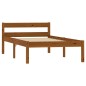 vidaXL Giroletto Marrone Miele in Legno Massello di Pino 100x200 cm vidaXL Giroletto Marrone Miele in Legno Massello di Pino 100x200 cm