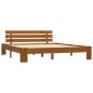 vidaXL Giroletto Marrone Miele in Legno Massello di Pino 160x200 cm vidaXL Giroletto Marrone Miele in Legno Massello di Pino 160x200 cm