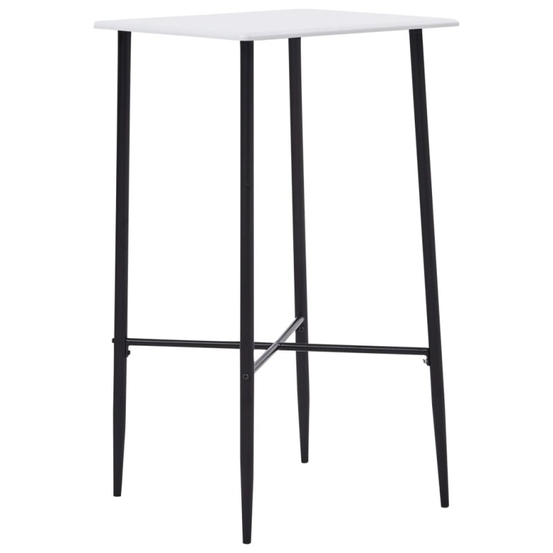 vidaXL Tavolo da Bar Bianco 60x60x111 cm in MDF vidaXL Tavolo da Bar Bianco 60x60x111 cm in MDF