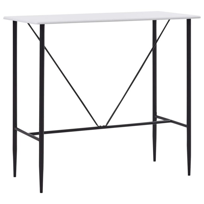 vidaXL Tavolo da Bar Bianco 120x60x110 cm in MDF vidaXL Tavolo da Bar Bianco 120x60x110 cm in MDF