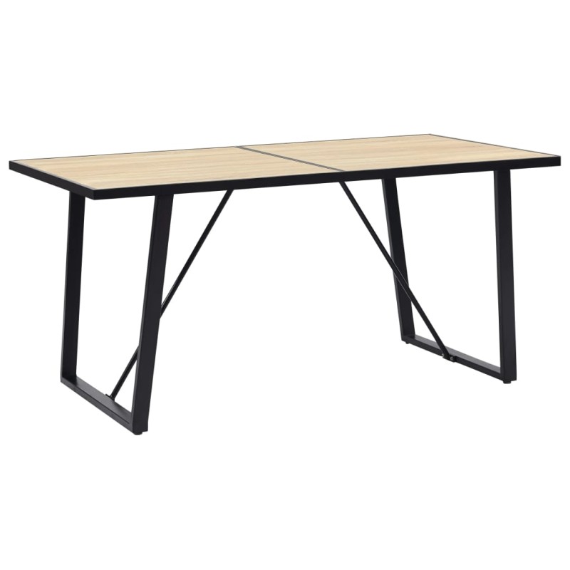 vidaXL Tavolo da Pranzo Rovere 140x70x75 cm in MDF vidaXL Tavolo da Pranzo Rovere 140x70x75 cm in MDF