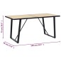 vidaXL Tavolo da Pranzo Rovere 140x70x75 cm in MDF vidaXL Tavolo da Pranzo Rovere 140x70x75 cm in MDF