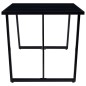 vidaXL Tavolo da Pranzo Nero 180x90x75 cm in Vetro Temperato vidaXL Tavolo da Pranzo Nero 180x90x75 cm in Vetro Temperato