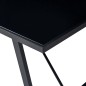 vidaXL Tavolo da Pranzo Nero 180x90x75 cm in Vetro Temperato vidaXL Tavolo da Pranzo Nero 180x90x75 cm in Vetro Temperato