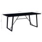 vidaXL Tavolo da Pranzo Nero 180x90x75 cm in Vetro Temperato vidaXL Tavolo da Pranzo Nero 180x90x75 cm in Vetro Temperato