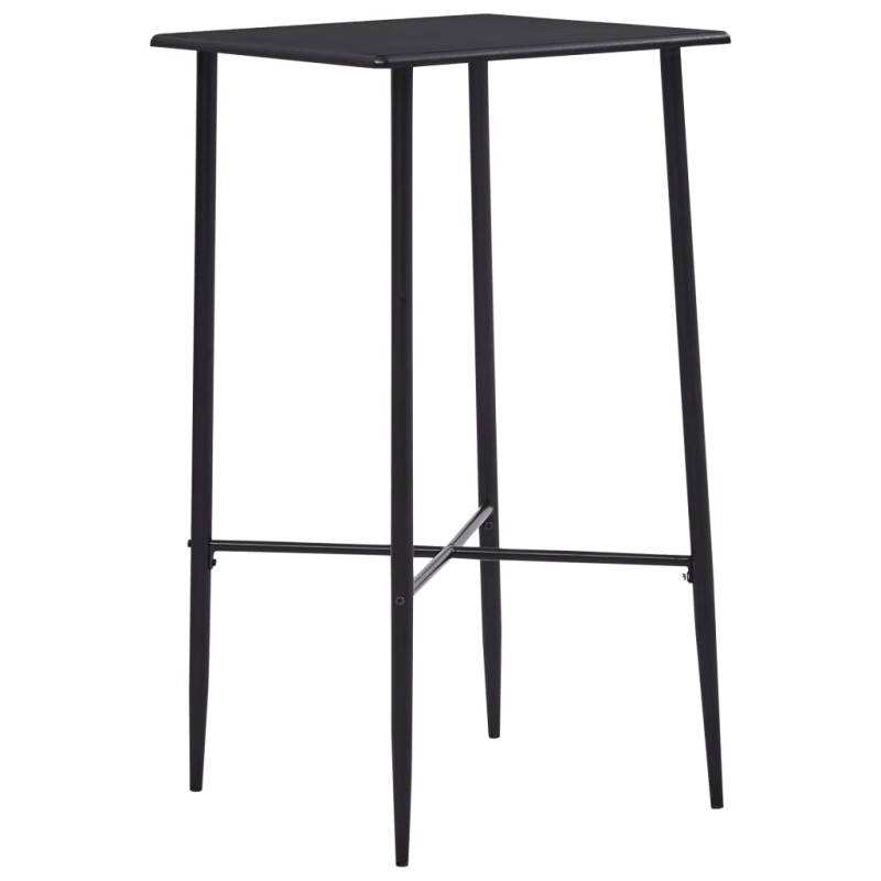vidaXL Tavolo da Bar Nero 60x60x111 cm in MDF vidaXL Tavolo da Bar Nero 60x60x111 cm in MDF
