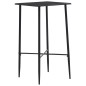vidaXL Tavolo da Bar Nero 60x60x111 cm in MDF vidaXL Tavolo da Bar Nero 60x60x111 cm in MDF