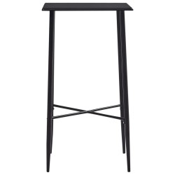 vidaXL Tavolo da Bar Nero 60x60x111 cm in MDF