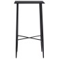 vidaXL Tavolo da Bar Nero 60x60x111 cm in MDF vidaXL Tavolo da Bar Nero 60x60x111 cm in MDF
