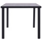 vidaXL Tavolo da Pranzo Nero e Grigio Cemento 200x100x75 cm in MDF vidaXL Tavolo da Pranzo Nero e Grigio Cemento 200x100x75 cm in MDF